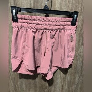 Lululemon Athletica Pink Athletic Shorts Elastic Waist Lightweight